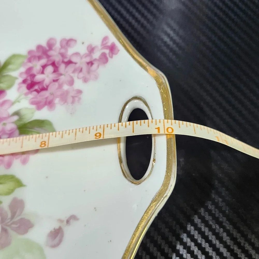 Antique Victorian Plate Prince Regent Bavaria Floral Porcelain 10